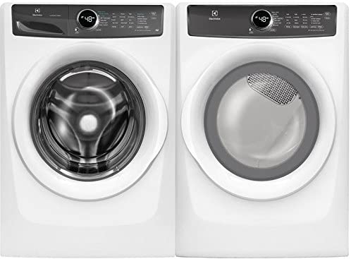 Electrolux White Compact Front Load Laundry Pair with EFLS210TIW 24 inches Washer and EFDE210TIW