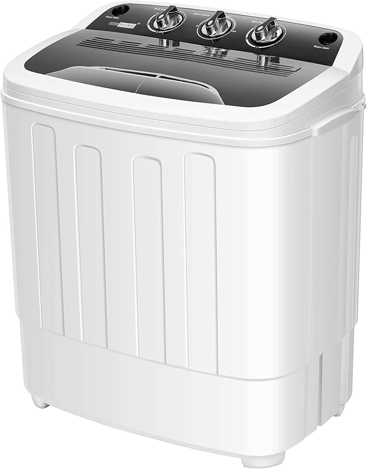 VIVOHOME Electric Portable 2-in-1 Twin Tub Mini Laundry Washer